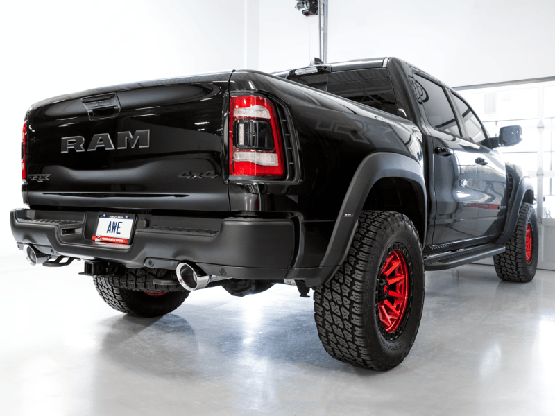 AWE Tuning - AWE Tuning 2021 RAM 1500 TRX 0FG Cat-Back Exhaust - Chrome Silver Tips - Demon Performance