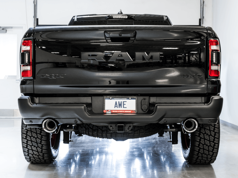 AWE Tuning - AWE Tuning 2021 RAM 1500 TRX 0FG Cat-Back Exhaust - Chrome Silver Tips - Demon Performance