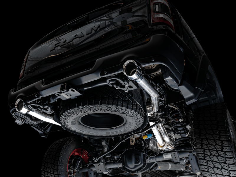 AWE Tuning - AWE Tuning 2021 RAM 1500 TRX 0FG Cat-Back Exhaust - Chrome Silver Tips - Demon Performance