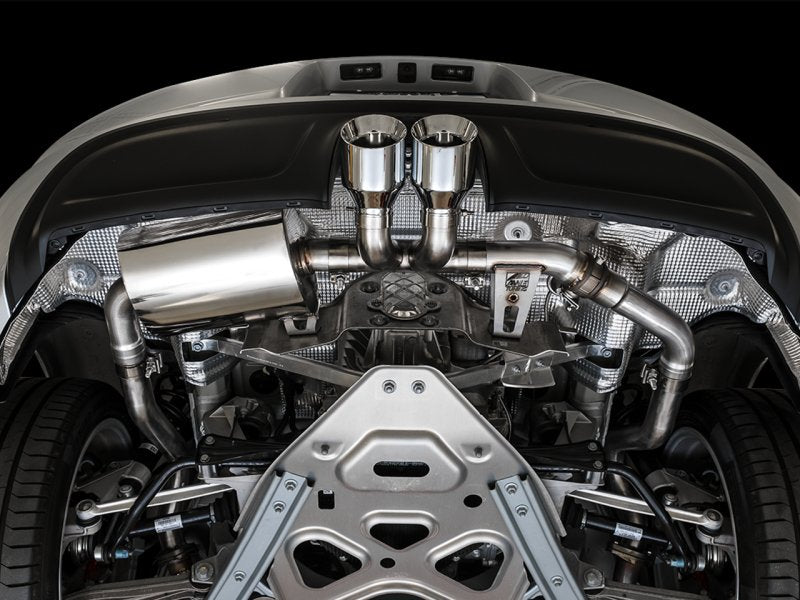 AWE Tuning - AWE Tuning Porsche 718 Boxster / Cayman SwitchPath Exhaust (PSE Only) - Chrome Silver Tips - Demon Performance