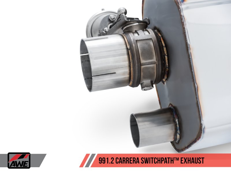 AWE Tuning - AWE Tuning Porsche 911 (991.2) Carrera / S SwitchPath Exhaust for PSE Cars - Chrome Silver Tips - Demon Performance