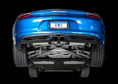 AWE Tuning - AWE Tuning Porsche 981 Performance Exhaust System - w/Chrome Silver Tips - Demon Performance