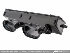 AWE Tuning - AWE Tuning Porsche 991 (991.2) Turbo and Turbo S S-FLO Carbon Intake - Demon Performance