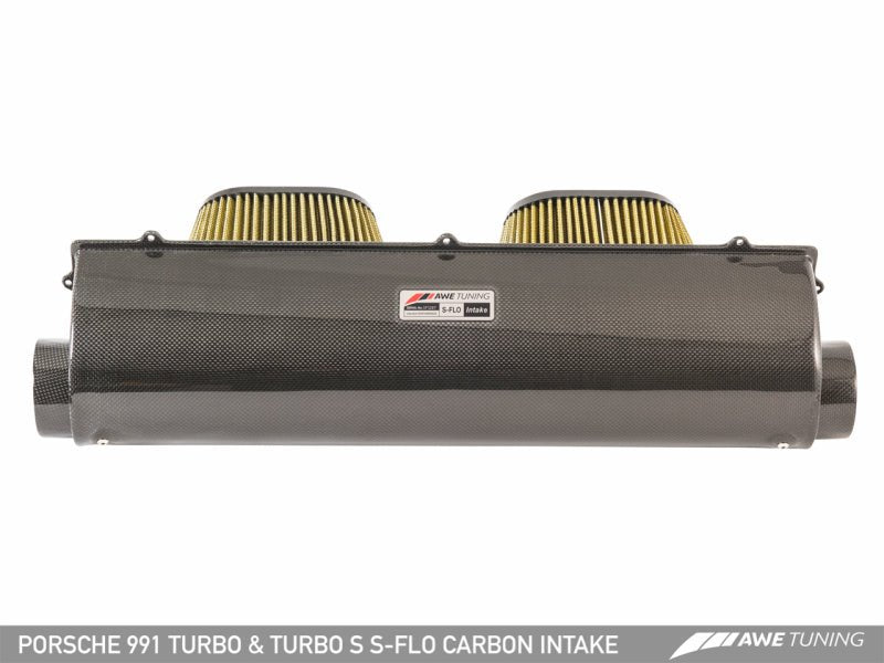 AWE Tuning - AWE Tuning Porsche 991 (991.2) Turbo and Turbo S S-FLO Carbon Intake - Demon Performance