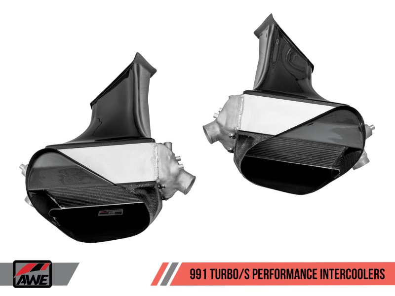AWE Tuning - AWE Tuning Porsche 991 (991.2) Turbo/Turbo S Performance Intercooler Kit - Demon Performance