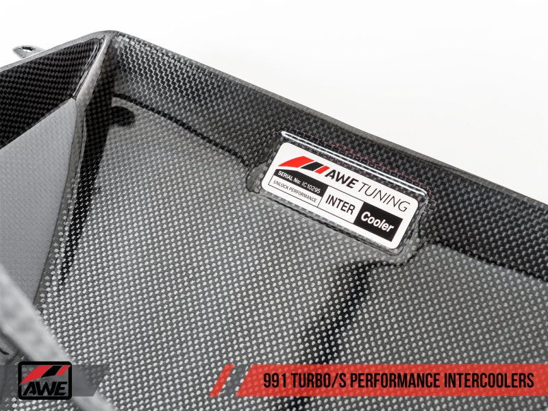 AWE Tuning - AWE Tuning Porsche 991 (991.2) Turbo/Turbo S Performance Intercooler Kit - Demon Performance
