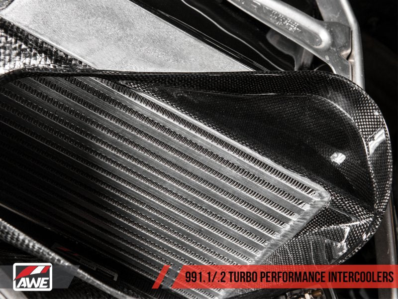 AWE Tuning - AWE Tuning Porsche 991 (991.2) Turbo/Turbo S Performance Intercooler Kit - Demon Performance