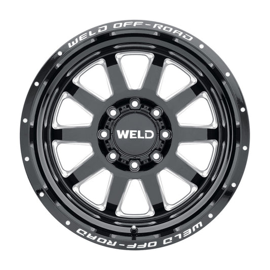 Weld Off-Road W102 20X12 Stealth 8X165.1 ET-44 BS4.75 Gloss Black MIL 125.1