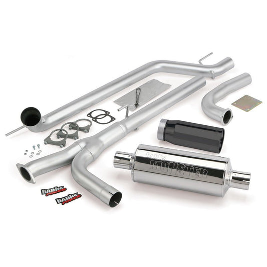 Banks Power - Banks Power 04-14 Nissan 5.6L Titan (All) Monster Exhaust System - SS Single Exhaust w/ Black Tip - Demon Performance
