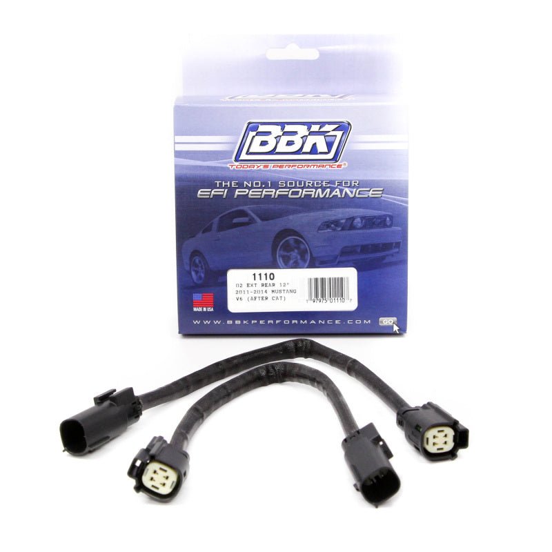 BBK - BBK 11-14 Mustang V6 GT Rear O2 Sensor Wire Harness Extensions 12 (pair) - Demon Performance