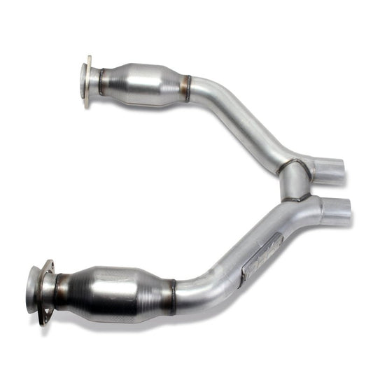 BBK - BBK 2015-16 Mustang V6 Short Mid H Pipe With Converters (To Be Used With 1642 Series Headers) - Demon Performance
