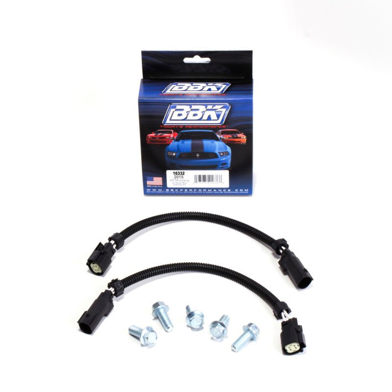 BBK - BBK 2015 Mustang GT V6 6-Pin Front O2 Sensor Wire Harness Extensions 12 (pair) And Bolt Kit - Demon Performance