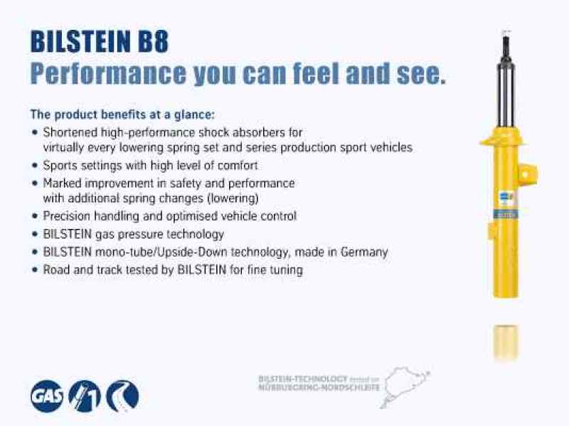 Bilstein - Bilstein B8 2009 Porsche 911 Targa 4 Front Right Suspension Strut Assembly - Demon Performance