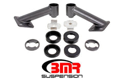 BMR Suspension - BMR 15-17 S550 Mustang Cradle Bushing Lockout Kit - Black Hammertone - Demon Performance