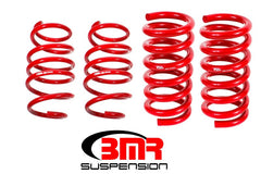BMR Suspension - BMR 15-17 S550 Mustang Handling Version Lowering Springs (Set Of 4) - Red - Demon Performance