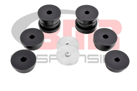 BMR Suspension - BMR 15-17 S550 Mustang Rear Cradle Bushing Kit (Delrin) - Black - Demon Performance