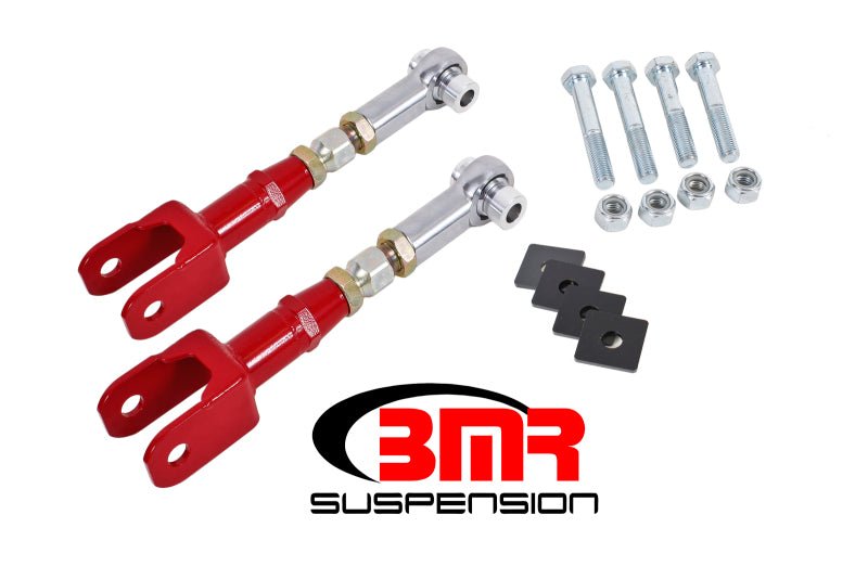 BMR Suspension - BMR 15-17 S550 Mustang Rear On-Car Adj. Rod Ends Toe Rods - Red - Demon Performance
