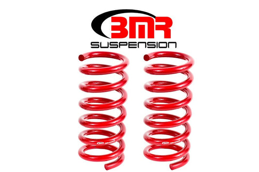 BMR Suspension - BMR 15-17 S550 Mustang Rear Performance Version Lowering Springs - Red - Demon Performance