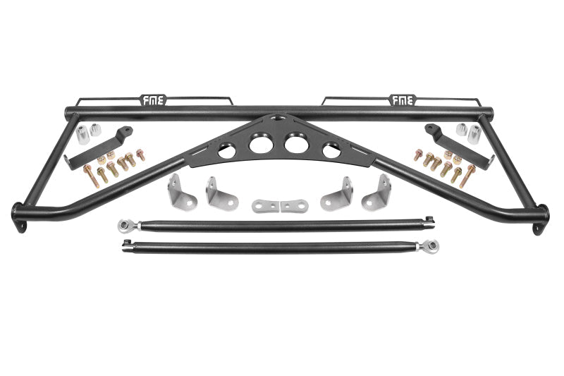 BMR Suspension - BMR 15-20 Ford Mustang Harness Bar - Black Hammertone - Demon Performance