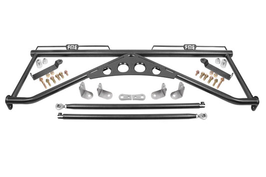 BMR Suspension - BMR 15-20 Ford Mustang Harness Bar - Black Hammertone - Demon Performance