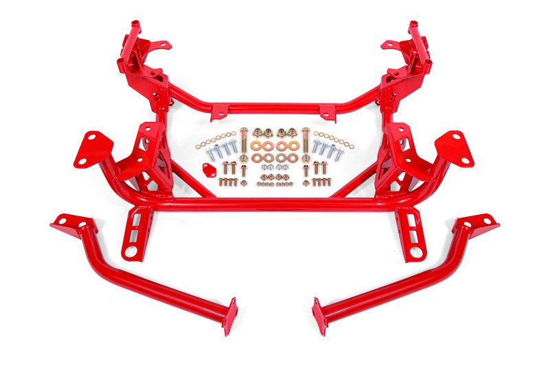 BMR Suspension - BMR 15-20 Ford Mustang Street Version (DOM) K-Member - Red - Demon Performance