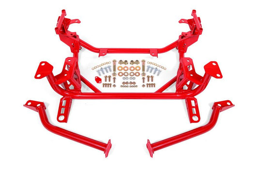 BMR Suspension - BMR 15-20 Ford Mustang Street Version (DOM) K-Member - Red - Demon Performance