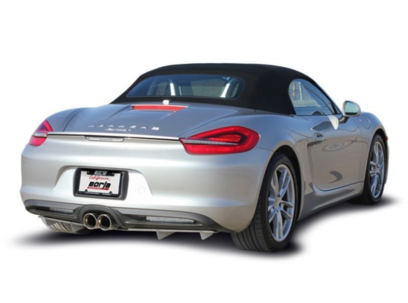 Borla - Borla 14-15 Porsche Cayman/Boxster (981) RWD 2Dr Dual Center Rear Exit Catback 4in Tip Exhaust Sys - Demon Performance