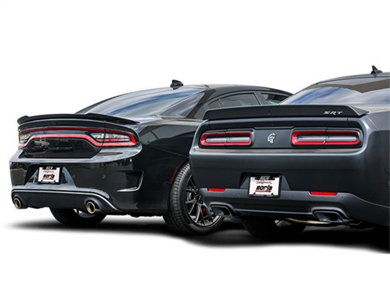 Borla - Borla 15-16 Dodge Challenger Hellcat 6.2L V8 ATAK w/ Valve Simulator CB Exhaust Factory Valance - Demon Performance
