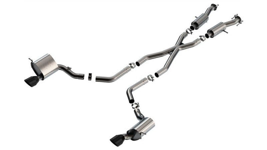 Borla - Borla 15-21 Jeep Grand Cherokee SRT 6.4L V8 AWD S-Type Cat-Back Exhaust System - Black Tips T-304SS - Demon Performance