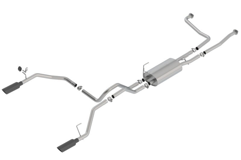 Borla - Borla 16-19 Nissan Titan 5.6L V8 2WD/4WD S-Type Catback Exhaust - Black Chrome Tips - Demon Performance