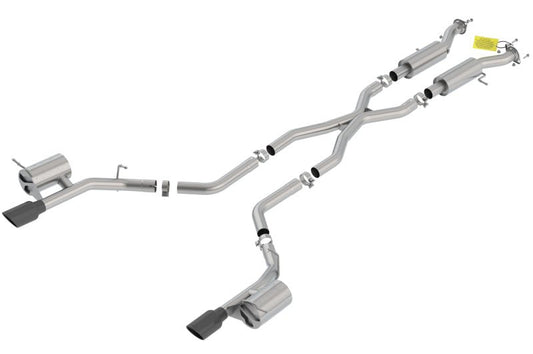 Borla - Borla 18-20 Dodge Durango SRT 6.2L V8 2.75in ATAK SS Catback Exhaust w/ BLK Chrome Tips - Demon Performance