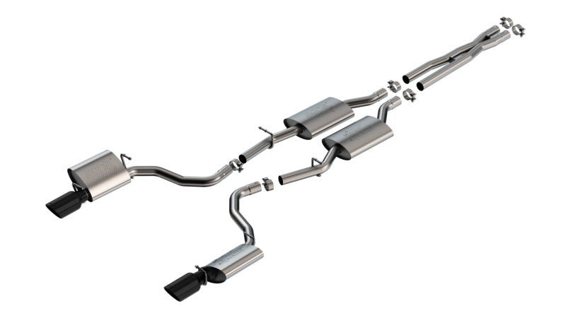Borla - Borla 19-23 Dodge Charger GT 3.6L V6 RWD ATAK Catback Exhaust - Black Chrome Tips - Demon Performance