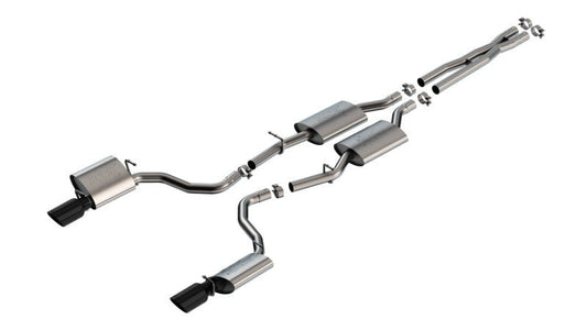 Borla - Borla 19-23 Dodge Charger GT 3.6L V6 RWD ATAK Catback Exhaust - Black Chrome Tips - Demon Performance