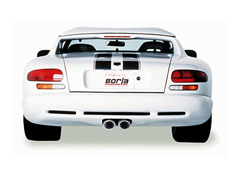 Borla - Borla 96-02 Viper GTS/R/T-10 Coupe/Convertible 2dr w/ 2.5in Inlets SS Catback Exhaust System - Demon Performance