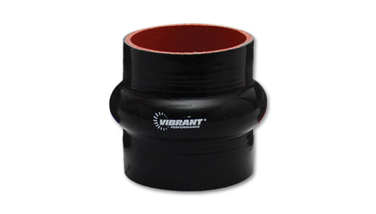Vibrant Silicone Hump Hose Coupler 2.375in ID x 3.00in Long - Black