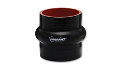 Vibrant Silicone Hump Hose Coupler 3.125in ID x 3.00in Long - Black