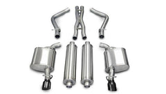 CORSA Performance - Corsa 05-10 Dodge Charger R/T 5.7L V8 Black Xtreme Cat-Back Exhaust - Demon Performance