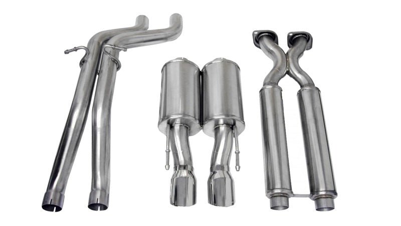 CORSA Performance - Corsa 06-10 Jeep Grand Cherokee 6.1L V8 Polished Sport Cat-Back Exhaust - Demon Performance