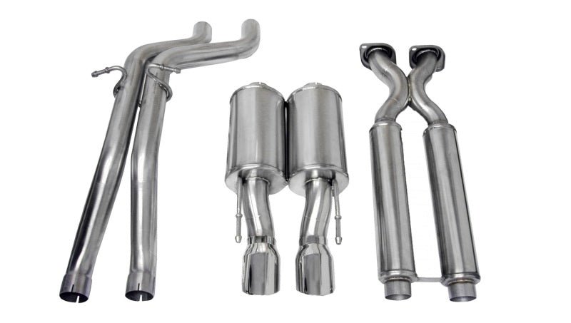 CORSA Performance - Corsa 06-10 Jeep Grand Cherokee 6.1L V8 Polished Sport Cat-Back Exhaust - Demon Performance