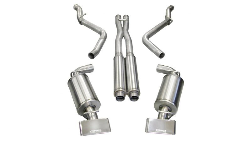 CORSA Performance - Corsa 08-10 Dodge Challenger SRT-8 6.1L V8 Polished Xtreme Cat-Back Exhaust - Demon Performance