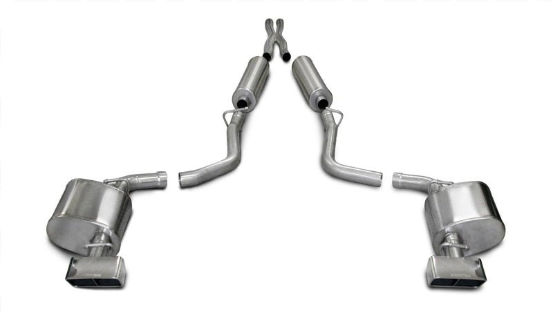 CORSA Performance - Corsa 09-10 Dodge Challenger R/T 5.7L V8 Auto Polished Xtreme Cat-Back Exhaust - Demon Performance