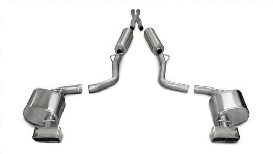 CORSA Performance - Corsa 09-10 Dodge Challenger R/T 5.7L V8 Auto Polished Xtreme Cat-Back Exhaust - Demon Performance
