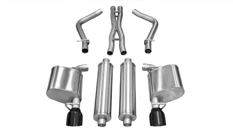 CORSA Performance - Corsa 11-13 Chrysler 300 R/T 5.7L V8 Black Xtreme Cat-Back Exhaust - Demon Performance