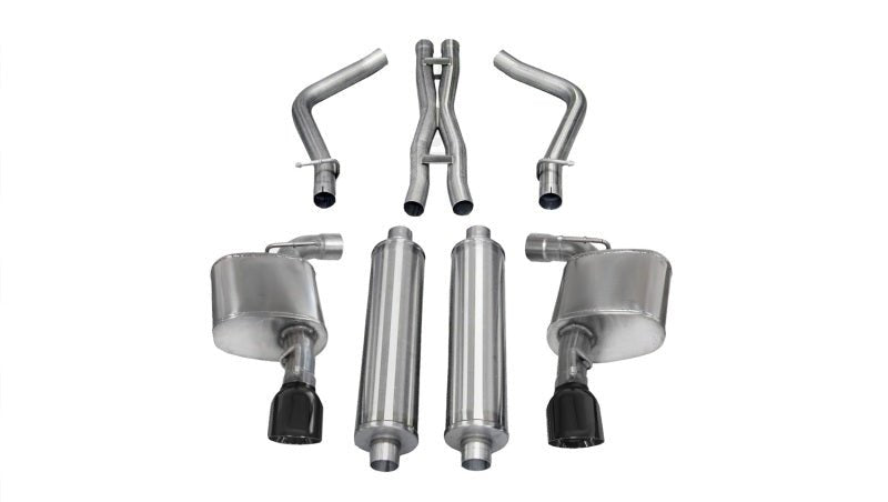 CORSA Performance - Corsa 12-13 Dodge Charger SRT-8 6.4L V8 Black Sport Cat-Back Exhaust - Demon Performance
