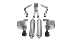CORSA Performance - Corsa 12-13 Dodge Charger SRT-8 6.4L V8 Black Sport Cat-Back Exhaust - Demon Performance