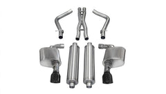 CORSA Performance - Corsa 12-13 Dodge Charger SRT-8 6.4L V8 Black Xtreme Cat-Back Exhaust - Demon Performance