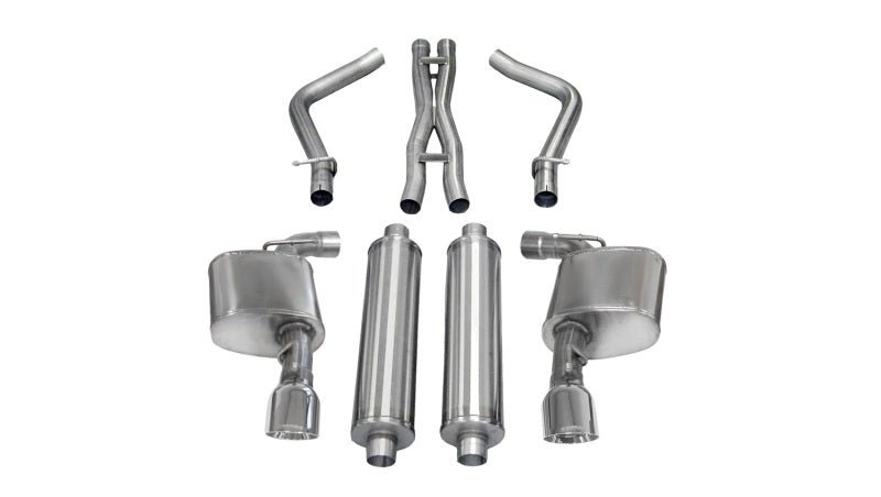 CORSA Performance - Corsa 12-13 Dodge Charger SRT-8 6.4L V8 Polished Sport Cat-Back Exhaust - Demon Performance