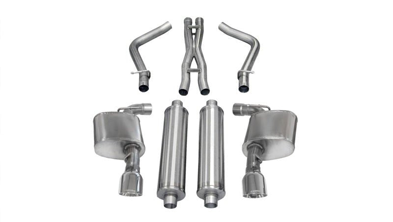 CORSA Performance - Corsa 12-13 Dodge Charger SRT-8 6.4L V8 Polished Xtreme Cat-Back Exhaust - Demon Performance