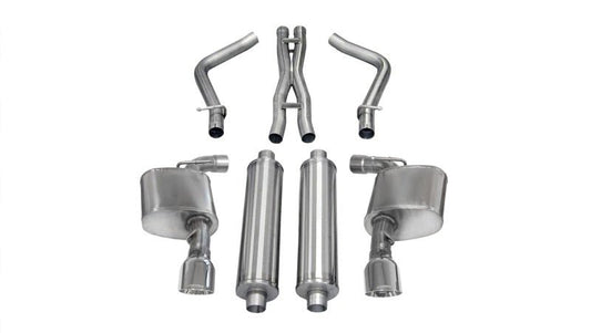 CORSA Performance - Corsa 12-13 Dodge Charger SRT-8 6.4L V8 Polished Xtreme Cat-Back Exhaust - Demon Performance