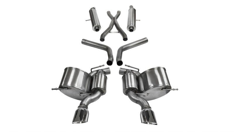CORSA Performance - Corsa 12-14 Jeep Grand Cherokee 6.4L V8 Polished Sport Cat-Back Exhaust - Demon Performance